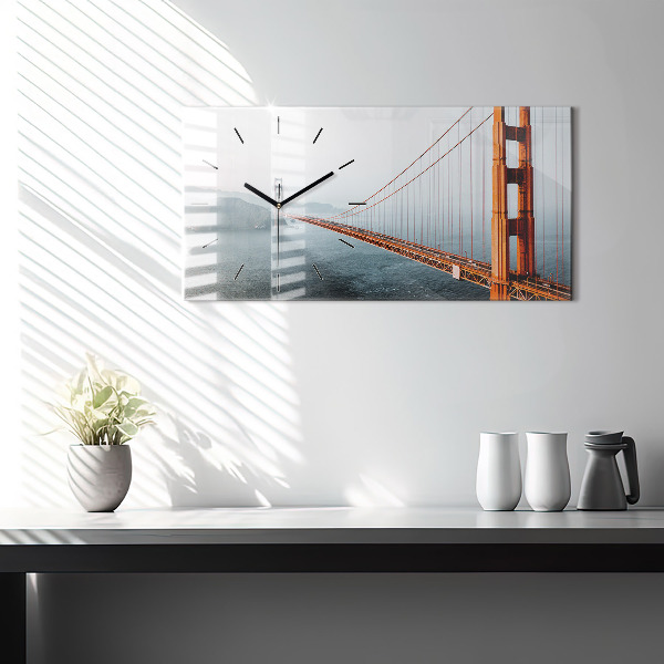 Horizontal wall clock Golden Gate Bridge