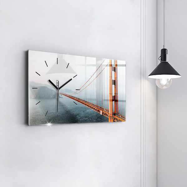 Horizontal wall clock Golden Gate Bridge