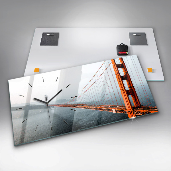 Horizontal wall clock Golden Gate Bridge