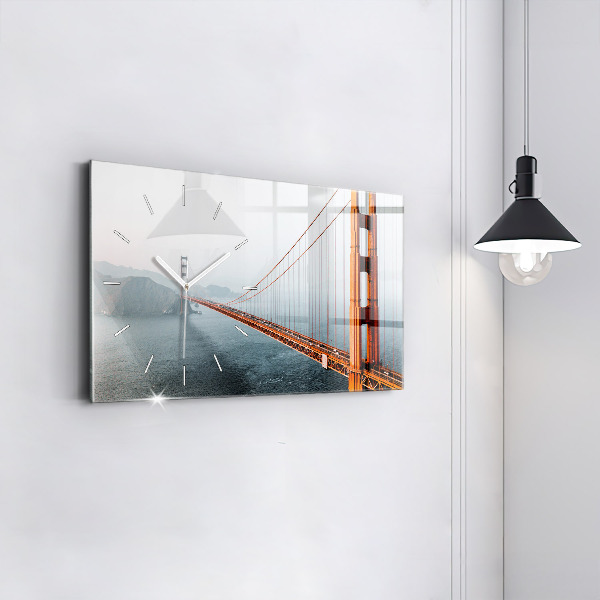 Horizontal wall clock Golden Gate Bridge