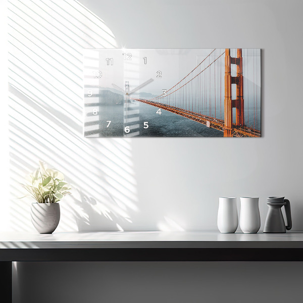 Horizontal wall clock Golden Gate Bridge