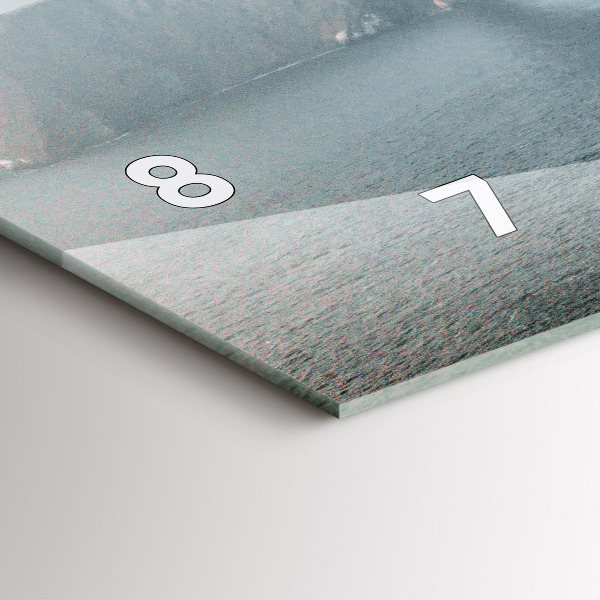 Horizontal wall clock Golden Gate Bridge