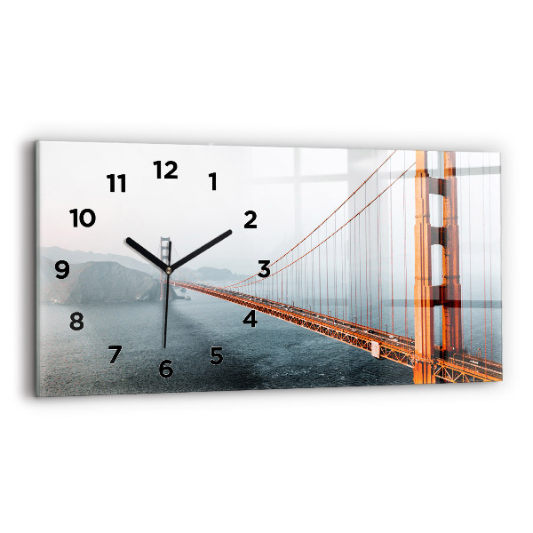 Horizontal wall clock Golden Gate Bridge
