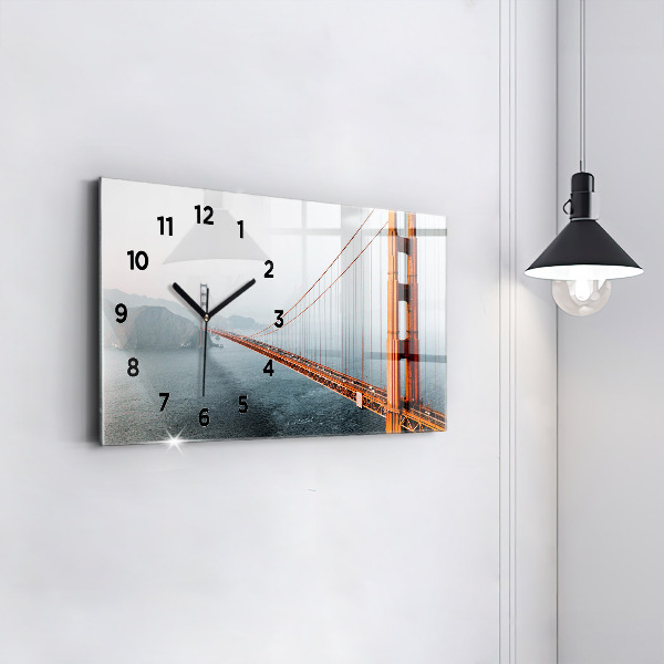 Horizontal wall clock Golden Gate Bridge