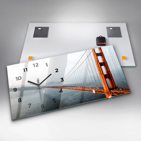 Horizontal wall clock Golden Gate Bridge