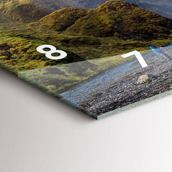 Horizontal wall clock Waterfall in Iceland