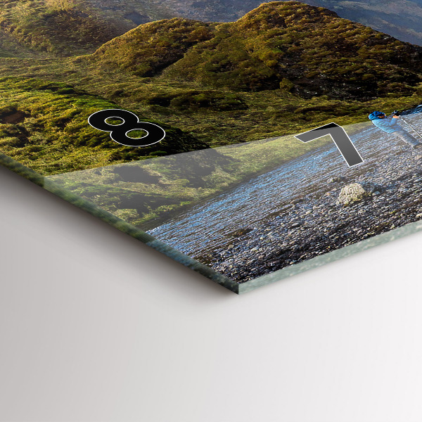 Horizontal wall clock Waterfall in Iceland