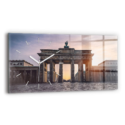 Horizontal wall clock Brandenburg Gate