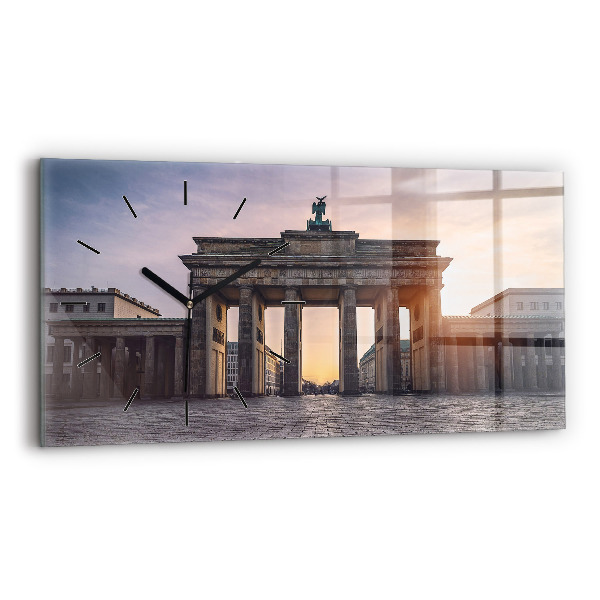 Horizontal wall clock Brandenburg Gate