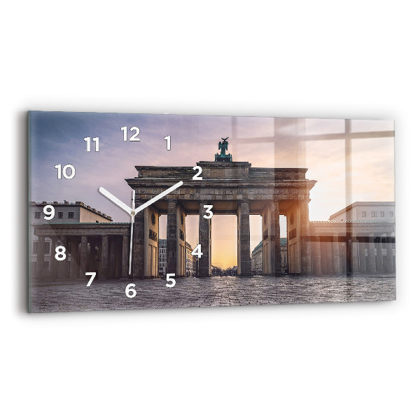Horizontal wall clock Brandenburg Gate