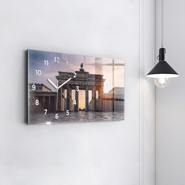 Horizontal wall clock Brandenburg Gate