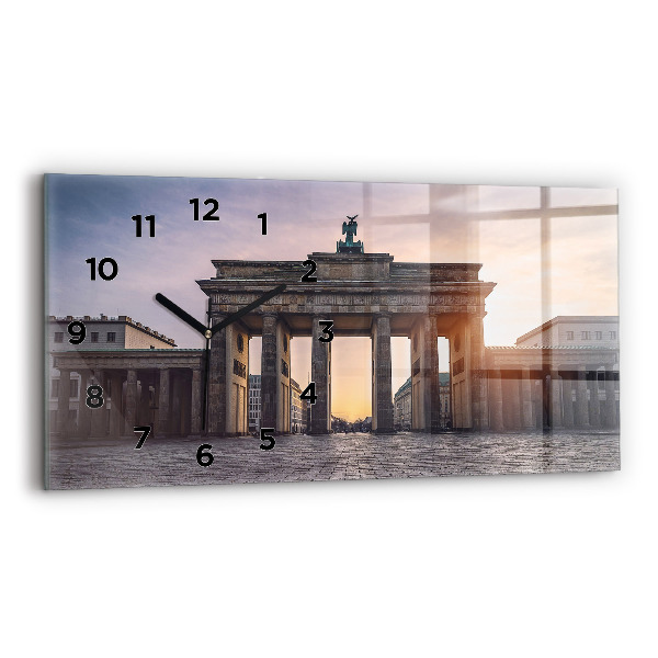 Horizontal wall clock Brandenburg Gate