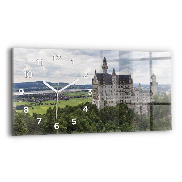 Horizontal wall clock Neuschwanstein Castle