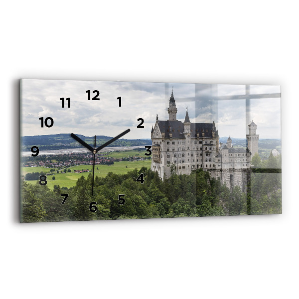 Horizontal wall clock Neuschwanstein Castle