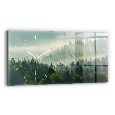 Horizontal wall clock Sunrise Beskids