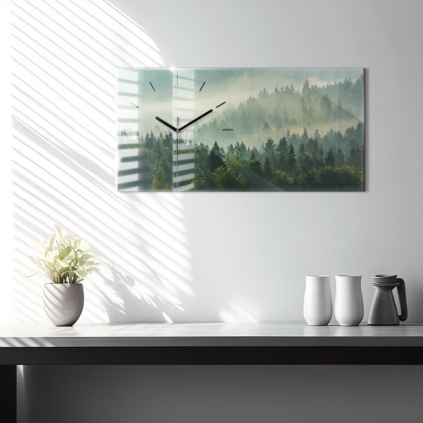 Horizontal wall clock Sunrise Beskids