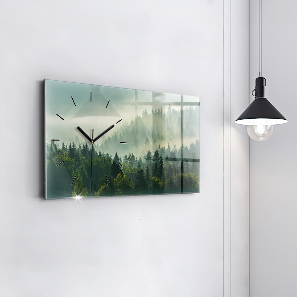 Horizontal wall clock Sunrise Beskids