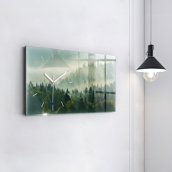 Horizontal wall clock Sunrise Beskids