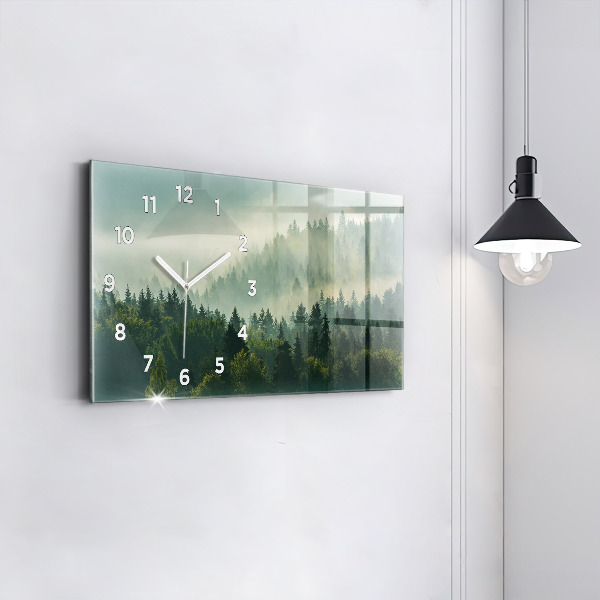 Horizontal wall clock Sunrise Beskids