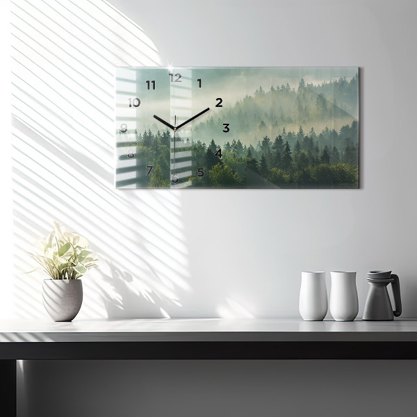 Horizontal wall clock Sunrise Beskids