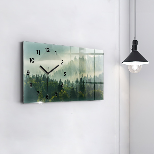 Horizontal wall clock Sunrise Beskids
