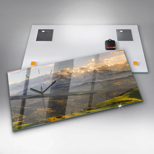 Horizontal wall clock Pieniny – Wysoki Wierch