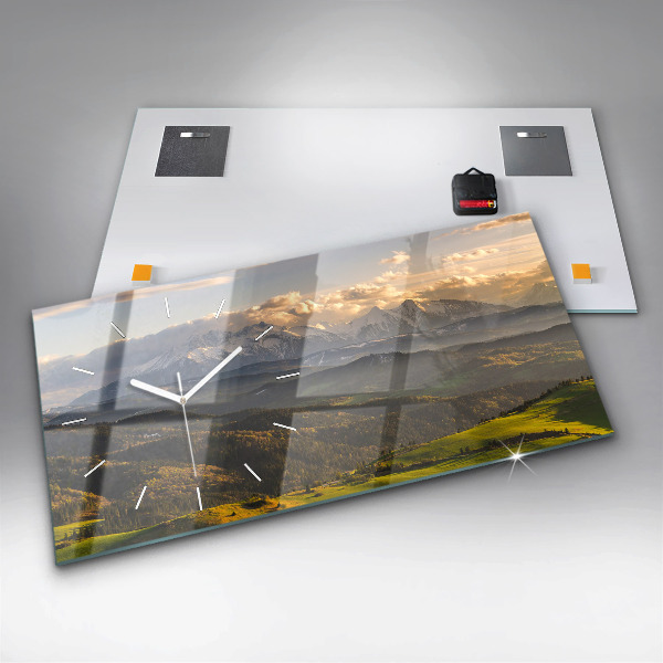 Horizontal wall clock Pieniny – Wysoki Wierch