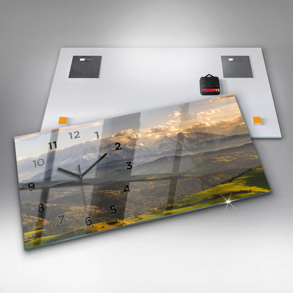 Horizontal wall clock Pieniny – Wysoki Wierch