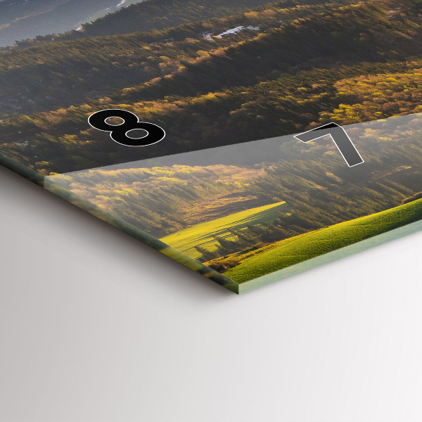 Horizontal wall clock Pieniny – Wysoki Wierch