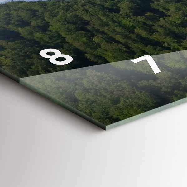 Horizontal wall clock Sokolica Peak in the Pieniny Mountains