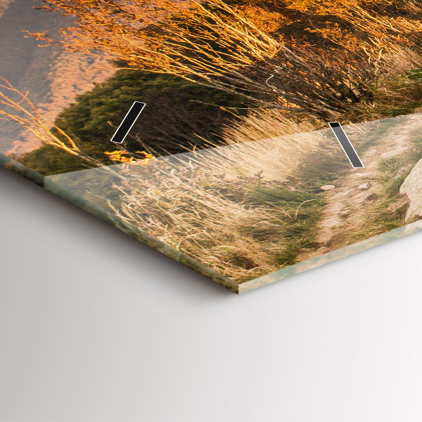 Horizontal wall clock Bieszczady Mountains