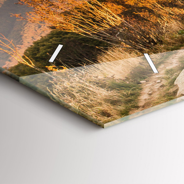 Horizontal wall clock Bieszczady Mountains