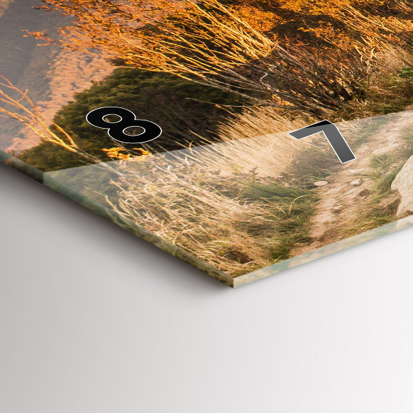 Horizontal wall clock Bieszczady Mountains