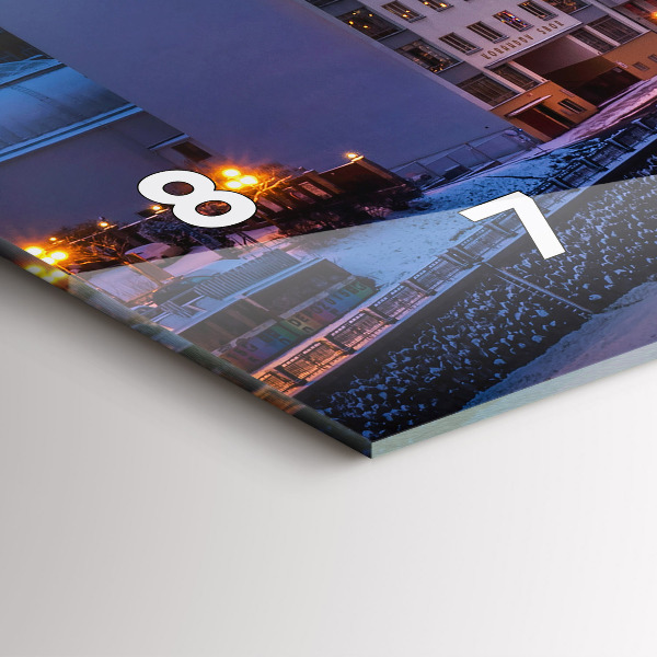 Horizontal wall clock Panorama of the city of Pilsen