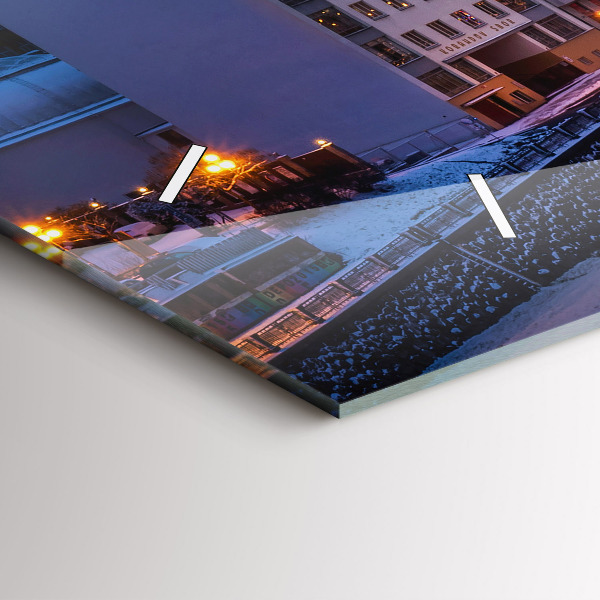 Horizontal wall clock Panorama of the city of Pilsen