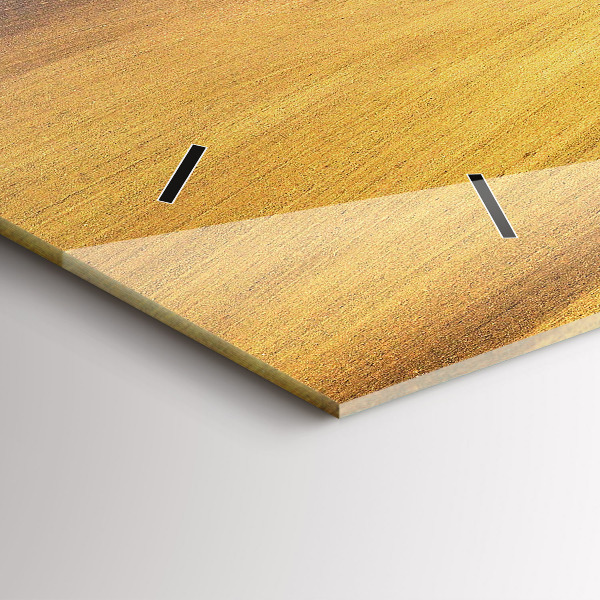 Horizontal wall clock Moravia Rural Landscape