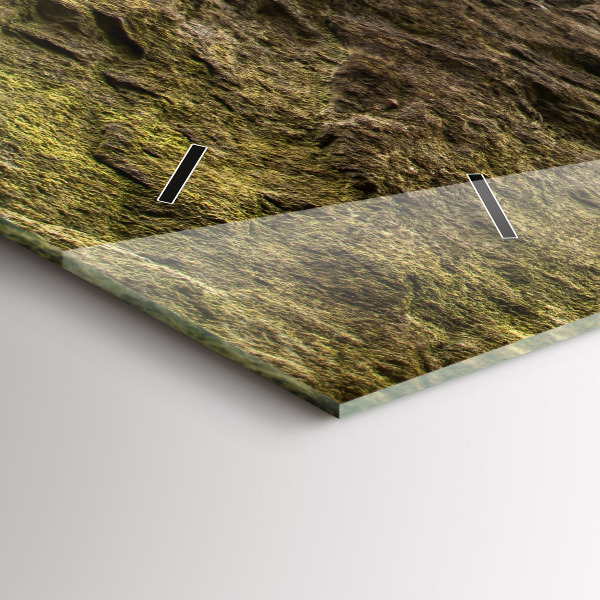 Horizontal wall clock Rock city in the Czech Republic