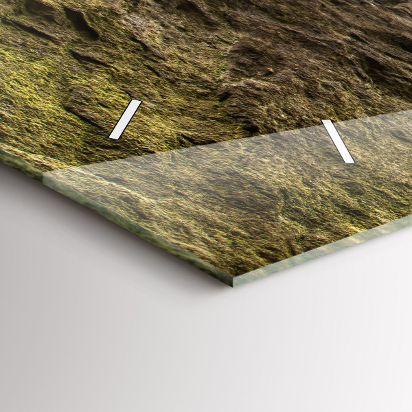 Horizontal wall clock Rock city in the Czech Republic