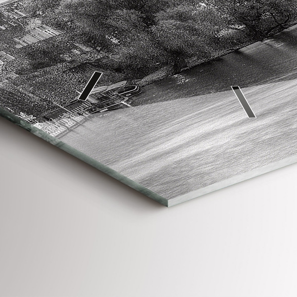 Horizontal wall clock View of Charles Bridge Prague