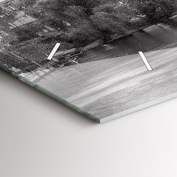 Horizontal wall clock View of Charles Bridge Prague