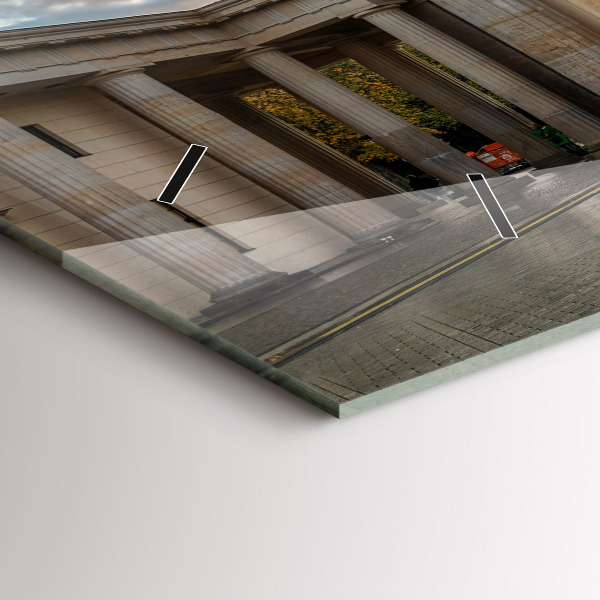 Horizontal wall clock Brandenburg Gate in Berlin