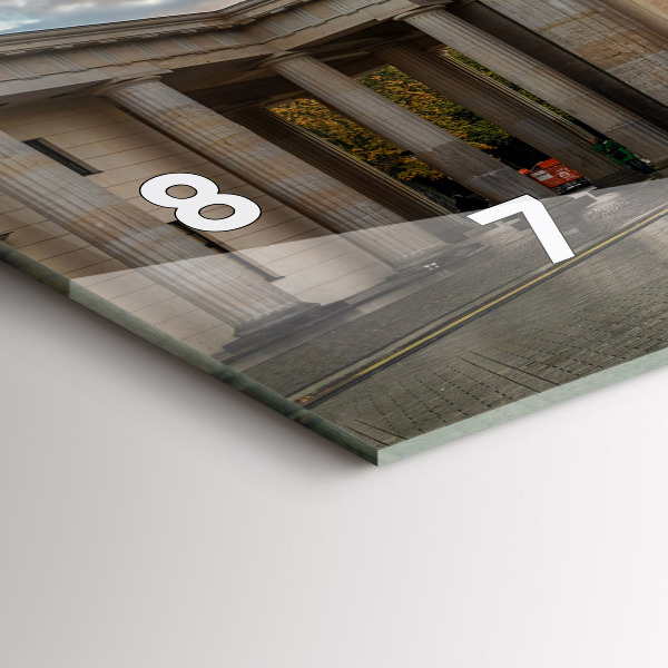 Horizontal wall clock Brandenburg Gate in Berlin