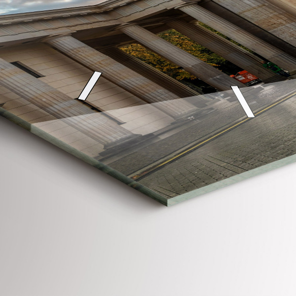 Horizontal wall clock Brandenburg Gate in Berlin