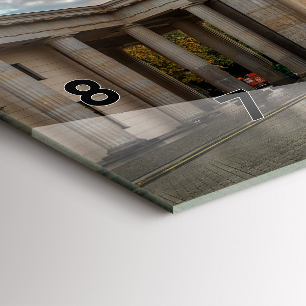 Horizontal wall clock Brandenburg Gate in Berlin