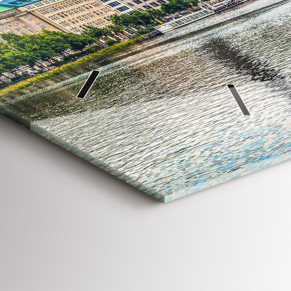 Horizontal wall clock Binnenalster in Hamburg