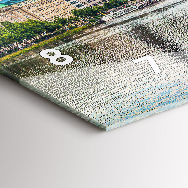 Horizontal wall clock Binnenalster in Hamburg