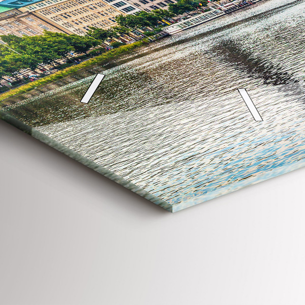 Horizontal wall clock Binnenalster in Hamburg