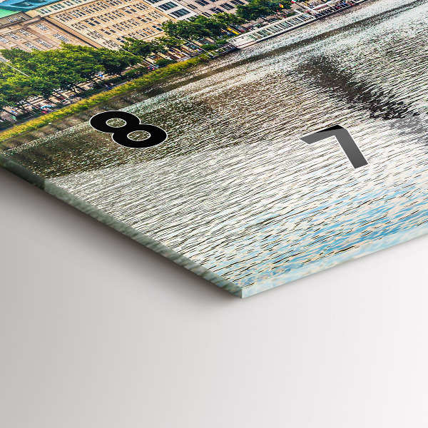 Horizontal wall clock Binnenalster in Hamburg