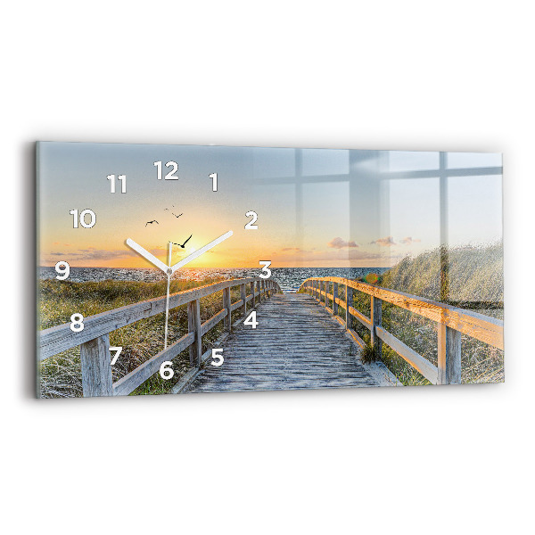 Horizontal wall clock Beach Holidays