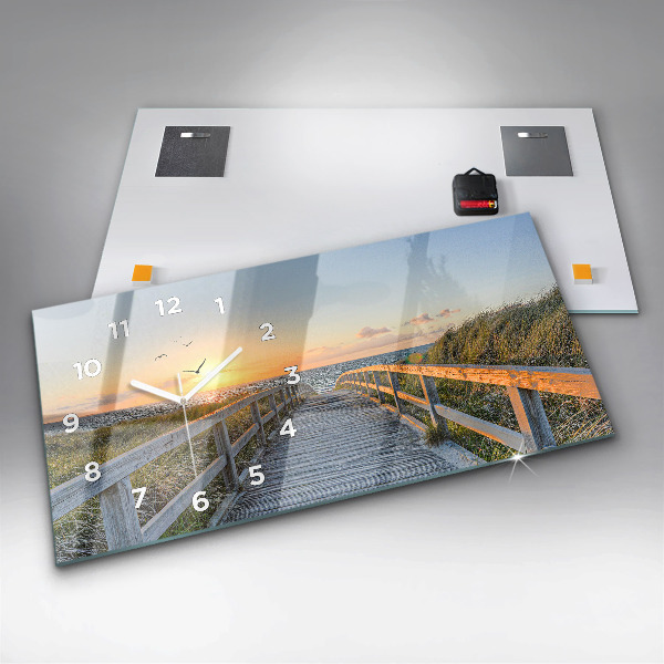 Horizontal wall clock Beach Holidays